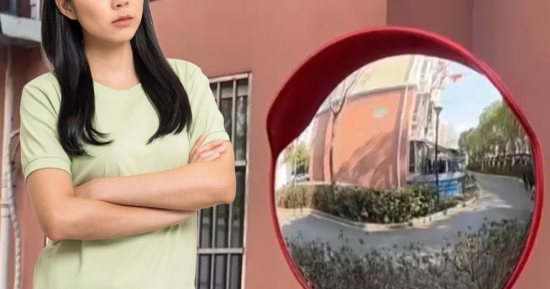 امرأة صينية تُعدّل مرآة مرور لتحسين طاقة المكان فتتسبب فى سلسلة من الحوادث