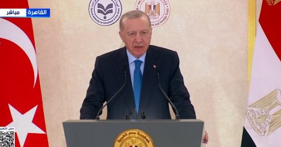 أردوغان يشكر مصر على جهودها في إيصال المساعدات الإنسانية إلى غزة