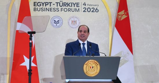 نص كلمة الرئيس السيسي فى منتدى الأعمال المصرى التركى