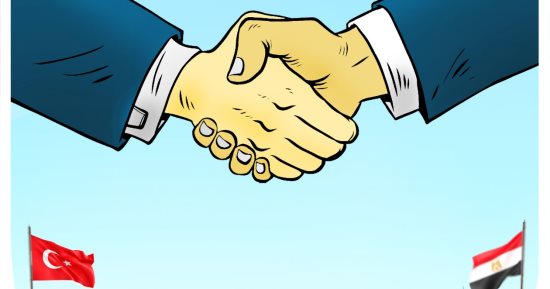 كاريكاتير «اليوم السابع» يسلط الضوء على زيارة الرئيس التركى للقاهرة