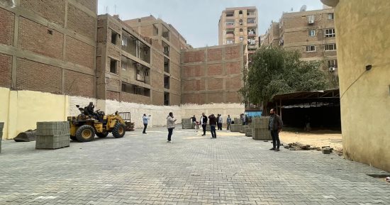 بدء تجهيز أماكن بديلة منظمة لبائعى شارع العريش بالجيزة استعدادا لنقلهم.. صور
