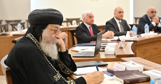أول لقاء رسمى بعد عودته من النمسا.. البابا تواضروس يستقبل ممثلى المعاهد الكنسية