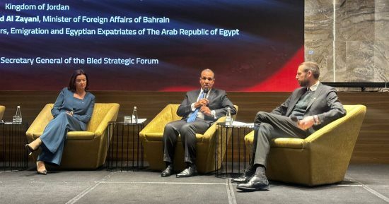 وزير الخارجية في حلقة نقاشية بمنتدى بليد الاستراتيجي حول السلام بالشرق الأوسط
