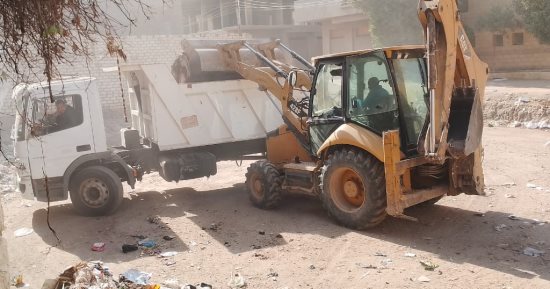 استمرار حملات رفع الإشغالات والنظافة وتمهيد وتسوية الطرق بمركز طامية بالفيوم