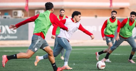 محمد رضا بوبو يشارك فى تدريبات سيراميكا لأول مرة استعدادا للزمالك بكأس مصر