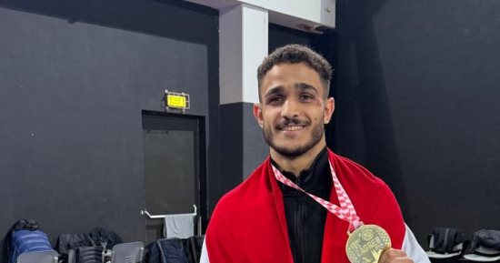 مصطفى حسين يتوج بذهبية بطولة الرانك العالمى للمصارعة