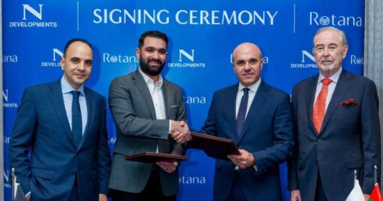 نواصي العقارية توقّع عقد إدارة وتشغيل مشروع N LINE مع مجموعة روتانا العالمية ضمن مشروع NEST بالقاهره الجديده