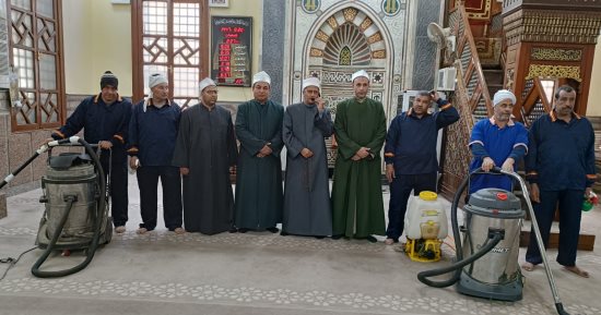 انطلاق حملة تعقيم ونظافة المساجد بسوهاج استعدادًا لاستقبال شهر رمضان
