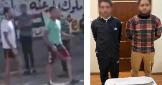 فيديو خناقة السلاح الأبيض بالبحيرة ينتهي بضبط البائعين خلف القضبان