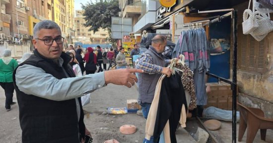 بعد إحكام السيطرة على شارع العريش.. حى الطالبية يشن حملة إشغالات مكبرة بشارع ضياء