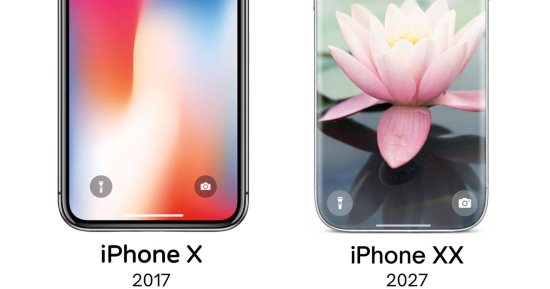 بعد عقد من iPhone X.. هل يصل iPhone XX إلى شاشة بلا حدود فى 2027؟