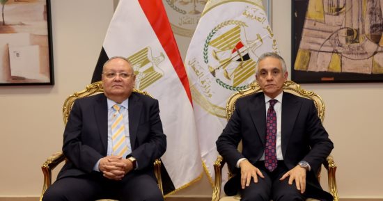 وزير العدل يستقبل رئيس مجلس الدولة لتهنئته بتولى مهام منصبه
