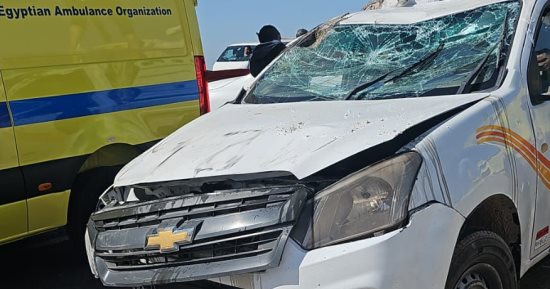 ننشر أسماء 10 مصابين بحادث تصادم سيارتين على طريق بنها شبرا الحر