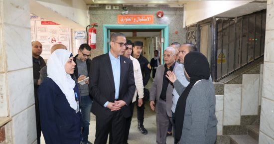 محافظ الجيزة يتفقد مستشفى أبو النمرس المركزى للتأكد من انتظام العمل