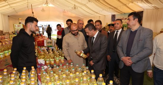 محافظ المنوفية يتفقد معرض أهلا رمضان بحى شرق شبين الكوم