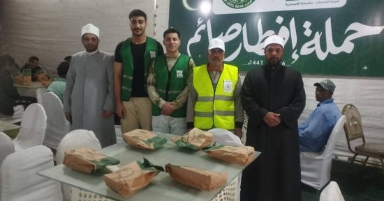 أوقاف جنوب سيناء تواصل تنفيذ حملة إفطار صائم بطور سيناء لخدمة الصائمين