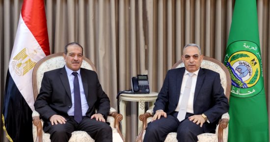 محافظ الإسماعيلية يستقبل مدير الأمن لتهنئته بتولى المنصب