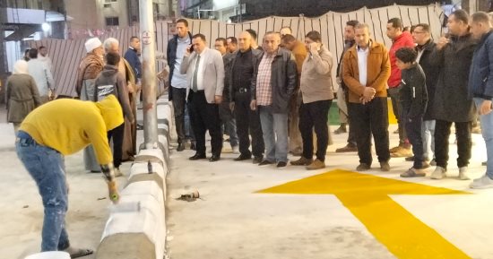 تطوير ميدان مزلقان كفر صقر بالشرقية ونقل الباعة الجائلين.. مباشر