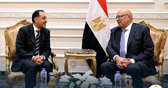 رئيس مجلس النواب المستشار هشام بدوى يستقبل رئيس مجلس الوزراء