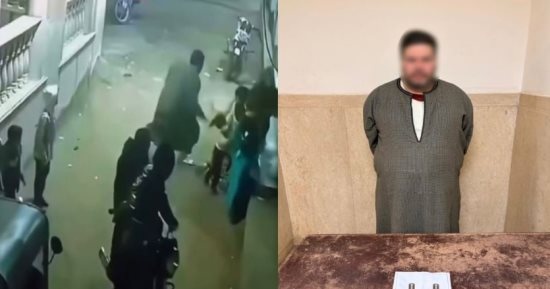 دماء فى أوسيم بسبب خلافات الجيرة.. بائع يمزق جسد ربة منزل بشفرات موس فى الشارع
