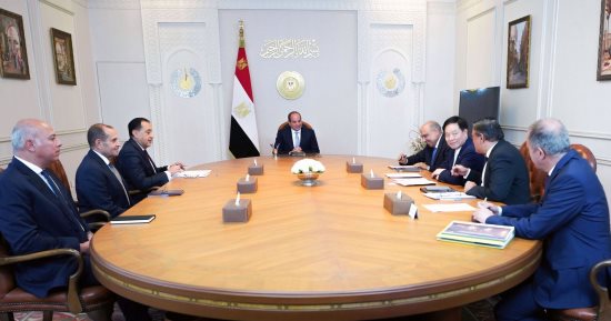 الرئيس السيسى يبحث مع رئيس مجلس إدارة GCL سبل التعاون مع الشركة الصينية فى الطاقة المتجددة.. تشو جونج شن يشيد بإجراءات الدولة المصرية لتشجيع وجذب الاستثمارات الأجنبية.. ويؤكد: موقع مصر جاذب لرؤوس الأموال
