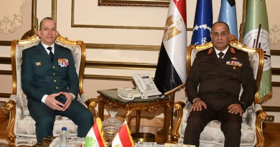 الفريق أشرف سالم زاهر يلتقى قائد الجيش اللبنانى