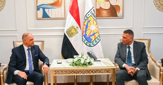 محافظ جنوب سيناء يستقبل مدير الأمن لتقديم التهنئة بمنصبه الجديد