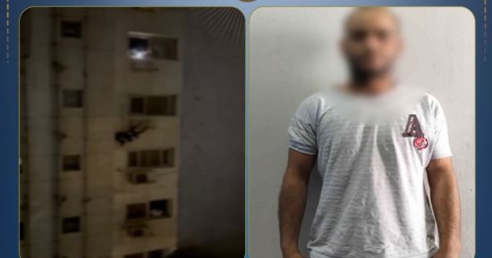 لص الأبراج في قبضة العدالة بعد محاولة اقتحام شقة سكنية بالبساتين.. فيديو
