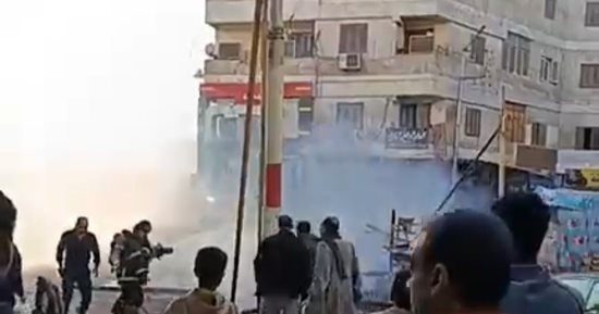 السيطرة على حريق نشب في فرن كنافة آلى بقنا