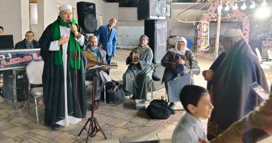 إنشاد دينى خلال حفل إفطار جماعى بالشرقية.. فيديو 
