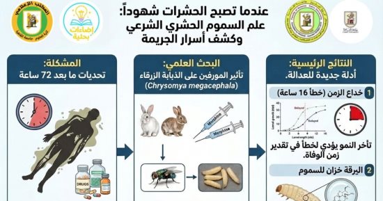 بصمة حشرية تفك شفرات الجريمة.. بحث عالمى جديد لكلية العلوم جامعة القاهرة