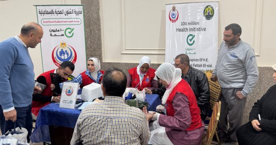 الفرق الطبية لمبادرة 100 مليون صحة قدمت خدماتها لـ8.4 ألف مواطن بالإسماعيلية