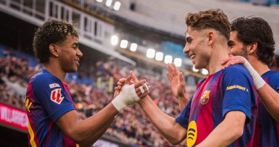 هاتريك لامين يامال يقود برشلونة لاكتساح فياريال برباعية فى الليجا