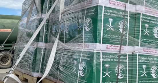 مطار العريش يستقبل الطائرة الإغاثية السعودية الـ 82 لإغاثة الشعب الفلسطينى فى غزة 