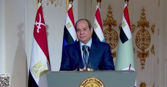 الرئيس السيسى:  أكدنا دعم الأشقاء والوقوف معهم في مواجهة الأزمات
