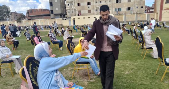 420 شابا وفتاة يشاركون فى مسابقة القرآن الكريم الكبرى بسنهور فى كفر الشيخ
