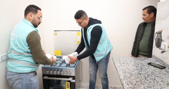صناع الخير عضو التحالف الوطني تسلم أجهزة كهربائية للأسر الأولى بالرعاية