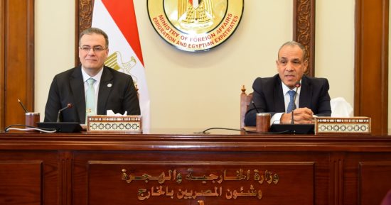 وزير الخارجية يتابع سير العمل بقطاع التعاون الدولى