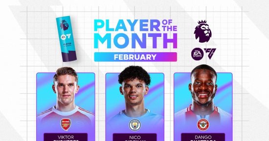 6 لاعبين يتنافسون علي أفضل لاعب في الدوري الإنجليزي عن شهر فبراير