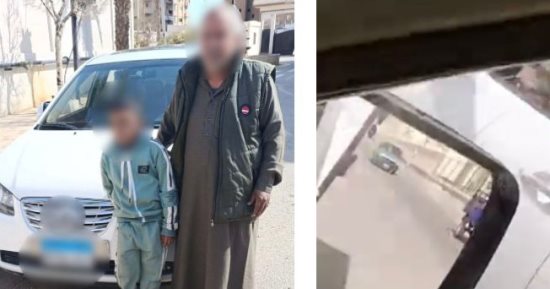 طفل «8 سنوات» خلف عجلة القيادة.. الأمن يضبط الأب المستهتر والسيارة
