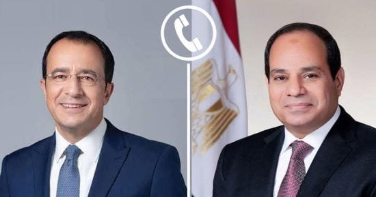 الرئيس السيسى يتلقى اتصالا من نظيره القبرصى تناول مستجدات الأوضاع الإقليمية