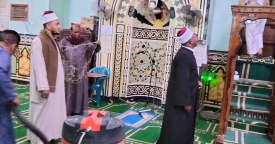 وزارة الأوقاف: تجديد حملة النظافة الشاملة بالمساجد لاستقبال المعتكفين
