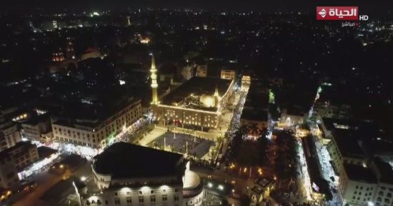 قناة الحياة تنقل صلاة العشاء والتراويح من مسجد الحسين.. بث مباشر