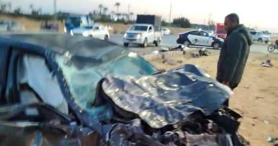 مصرع شابين وإصابة 6 إثر حادث على طريق "مصر - الإسماعيلية"