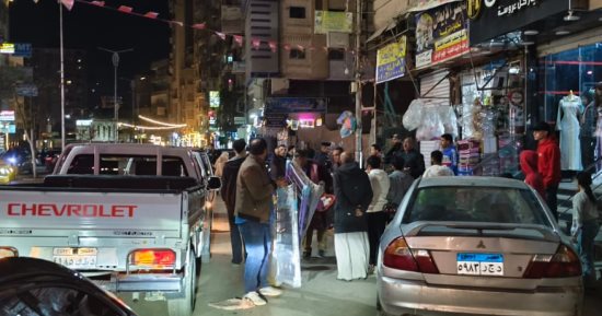 محافظ الدقهلية يتابع أعمال حملة ليلية لإزالة الإشغالات بحي غرب المنصورة