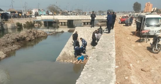 غرق طالبين أثناء الاستحمام فى ترعة القاصد بطنطا
