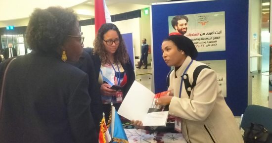 توافد ممثلى الدول على معرض صندوق مكافحة الإدمان بمقر منظمة الأمم المتحدة 
