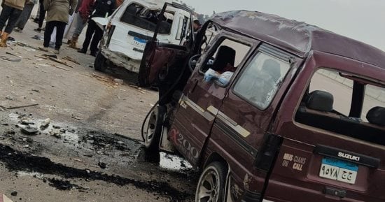 أسماء المصابين وحالتهم الصحية فى حادث تصادم بطريق الإسكندرية الصحراوى