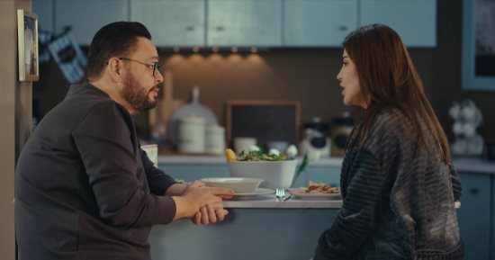 مسلسل اللون الأزرق.. خلاف جديد بين آمنة وأدهم وذكريات الماضى تعود لأحمد بدير