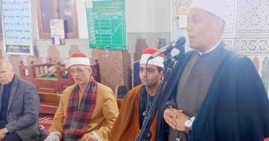 أمسية دينية وابتهالات بمسجد سيدى عمر بقرية شنو بكفر الشيخ.. فيديو